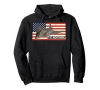 F-117 Nighthawk Stealth Aircraft American Flag Aviation Pullover Hoodie
