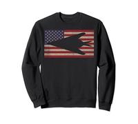 F-117 Nighthawk Stealth Fighter Aircraft American Flag Sweatshirt