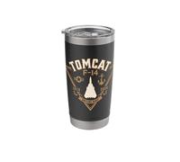 F-14 Fighter Jet Classic Military Aviation Design Stainless Steel Insulated Tumbler
