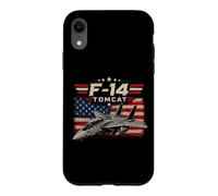 F-14 Retro Twin Tail Naval Fighter Jet American Aviation Case for iPhone XR