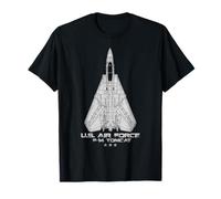 F-14 Tomcat Fighter Jet Military Pilot Veteran U.S Air Force T-Shirt