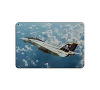 F-14 Tomcat Fighter Jet Tin Sign Vintage Metal Pub Club Cafe Bar Home Wall Art Decoration Poster Retro 8x12inch(20x30cm)