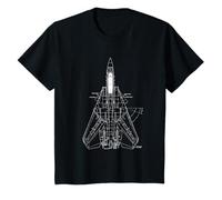 F-14 Tomcat Jet for Kids Who Love Military Aviation T-Shirt