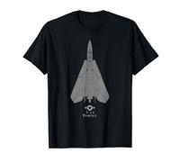 F-14 Tomcat Tech Drawing Military Jet Airplane T-shirt T-Shirt