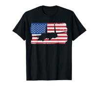 F-15 Eagle Fighter Jet Airplane American Flag F15 Eagle T-Shirt