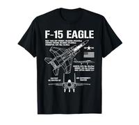 F-15 Eagle Fighter Jet Specs Military Airplane F15 Eagle T-Shirt