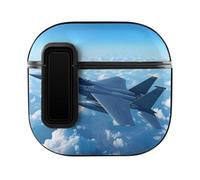 F-15 Eagle Jet Plane Cute Case PC Earbud Cases Protective Cover Compatible for AirPods 4