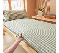 F,150x200cmQUEEN, Japanese Floor Mattress Futon Cover Queen King Twin Size with Zipper Full Wrap Soft Comfort Sleeping Mat Protective Washable