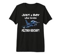 F-16 Fighting Falcon Aircraft Fighter Pilot Aviator Boy Son Premium T-Shirt