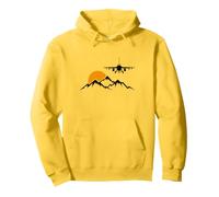 F-16 Fighting Falcon Flying Over Mountain Fighter Jet Pullover Hoodie