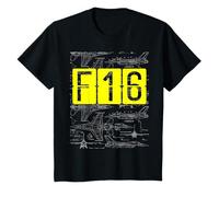 F-16 Jet for Kids Who Love Modern Military Aircraft T-Shirt