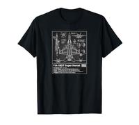 F-18 Blueprint Technical Schematic - Aviation Art Graphic T-Shirt