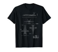 F-18 F/A-18E Super Hornet Jet Airplane Value Graphic T-Shirt