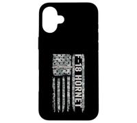 F-18 Hornet American Flag Military Camo F18 Hornet Case for iPhone 16 Plus