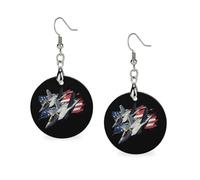F-22 Raptor Fighter Jet Earrings for Women Dangle Earring Pendant Jewelry Accessories