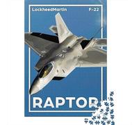 F-22 Raptor Lockheed Martin's Stealth Fighter 1000-Piece Jigsaw Puzzle for Adults, 52x38cm/1000pcs, Relaxing Indoor Activity, Evening Leisure And Puzzle Lovers