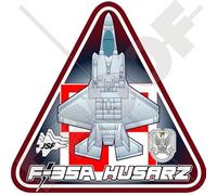 F-35 HUSARZ Polish Air Force, Lockheed F-35A Lightning II Poland, StickersWorld 95mm (Approx. 3.7") Vinyl Sticker, Decal