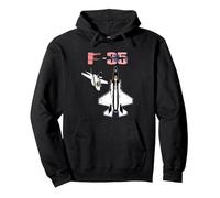 F-35 Lightning ii Pullover Hoodie, Adult Unisex, Black, Small