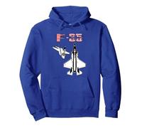 F-35 Lightning ii Pullover Hoodie, Adult Unisex, Royal Blue, Small
