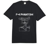 F-4 Phantom Blueprint Mcdonnell Douglas F4 Comfort Colors Adult Heavyweight T-Shirt
