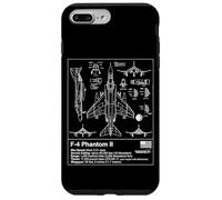 F-4 Phantom Blueprint Technical Schematic - Aviation Art Case for iPhone 7 Plus/8 Plus