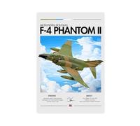 F-4 Phantom II Cold War Aviation, USAF Jet Canvas Poster Wall Art Decor Print Picture Paintings for Living Room Bedroom Decoration 20x30inch(50x75cm)