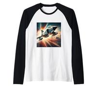 F-4 Phantom II Mcdonnell Douglas Aircraft Aviation Pilot Raglan Baseball Tee