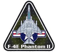 F-4 Phantom II USAF, Mcdonnell Douglas F-4E United States Air Force USA 95mm (Approx. 3,7") Vinyl Sticker, Decal