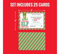 (F) 50 X Plastic Santa Claus Flying Licence Christmas Eve Box Driving Licence Style