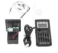 F - 5T 5 Band EQ Equalizer Pickup Tuner for Acoustic Guitar, 3 - in - 1 Guitar Equalizer with LED Tuner, Bass Treble Control Knobs, XLR and 6.35mm Output for Live