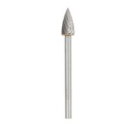 (F) 6mm Shank Tungsten Carbide Rotary Burr File For Metal Fine Teeth Rotary File Double Cut Metal File