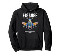 F-86 Korean War Jet Halftone Pullover Hoodie