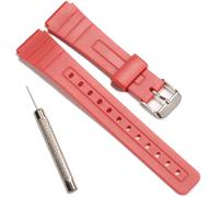 F-91W Replacement Resin Strap Compatible with Casio F-91W Mens Womens Strap Watch Accessories, Red, Modern