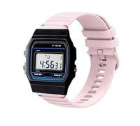 F-91W Watch Band, Lamshaw 18mm, 22mm Quick Release Breathable Silicone Replacemet Band Straps Compatible for Casio W-217H, W-218H, W-219H, F-91W, A158WA, A168WA, A700W-1, A700WM-9, A100WE-1, A100WEPC