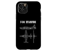 F-94 Starfire American Airplane Aircraft Blueprint Case for iPhone 11 Pro