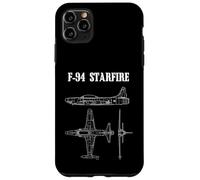 F-94 Starfire American Airplane Aircraft Blueprint Case for iPhone 11 Pro Max