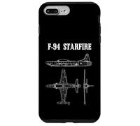 F-94 Starfire American Airplane Aircraft Blueprint Case for iPhone 7 Plus/8 Plus