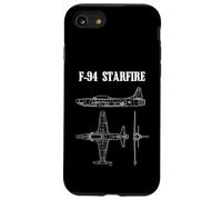 F-94 Starfire American Airplane Aircraft Blueprint Case for iPhone SE (2020) / 7/8