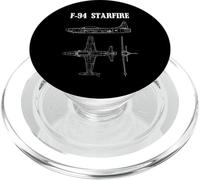 F-94 Starfire American Airplane Aircraft Blueprint PopSockets PopGrip for MagSafe