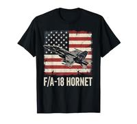 F/A-18 Hornet Jet VFA-87 US American Flag Graphic T-Shirt