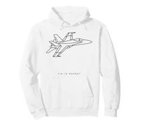 F/A-18 Hornet Minimalist Single Line Art Jet Graphic Pullover Hoodie