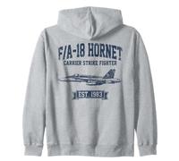 F/A-18 Hornet Vintage Sky Warrior Zip Hoodie