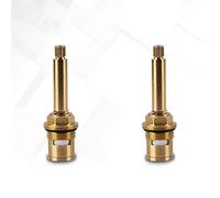 F/A Ceramic Tap Cartridge, Replacement Brass Ceramic Stem Disc Cartridge Faucet Valve Quarter Turn 1/2'' for Bathroom Kitchen Tap,Red + Blue