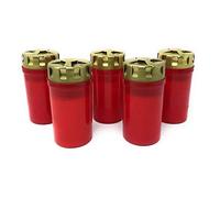 F.A.Dumont 3 Day Cemetery Candle Red Pack of 5
