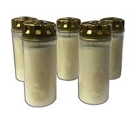 F.A.Dumont Graveyard Light - 4 Day White Candle Pack of 5 - Wind & Rain Protection