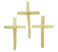 F.A. Dumont Hand Made Palm Sunday Palm Crosses - Pack of 50 - 7.5" Tall