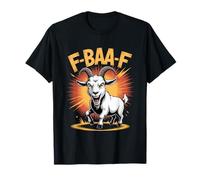 F-BAA-F Angry Goat Funny Farm Pun Sarcastic Humor T-Shirt