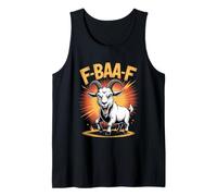 F-BAA-F Angry Goat Funny Farm Pun Sarcastic Humor Tank Top