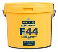 F BALL - F44 - Vinyl & PVC Backed Carpet Acrylic Adhesive (15ltr)