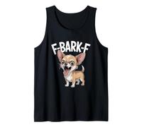 F BARK F Chihuahua Funny Dog Lover Cartoon Humor Tank Top